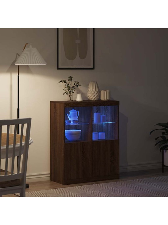PUHVETKAPP PRUUN TAMM 81X37X100 CM ENGINEERED WOOD