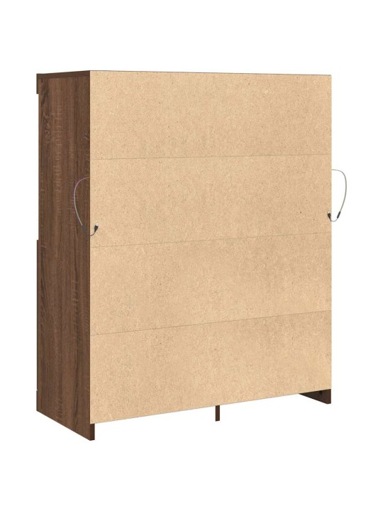 PUHVETKAPP PRUUN TAMM 81X37X100 CM ENGINEERED WOOD