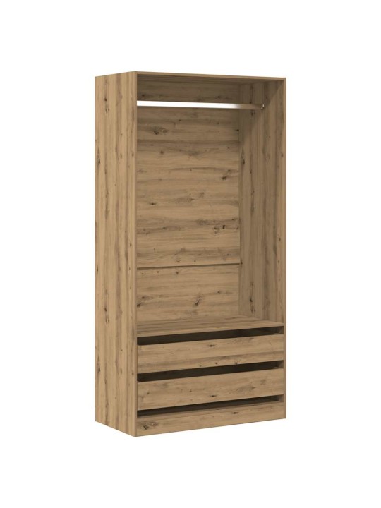 Riidekapp käsitööline tamm 100x50x200 cm tehnopuit