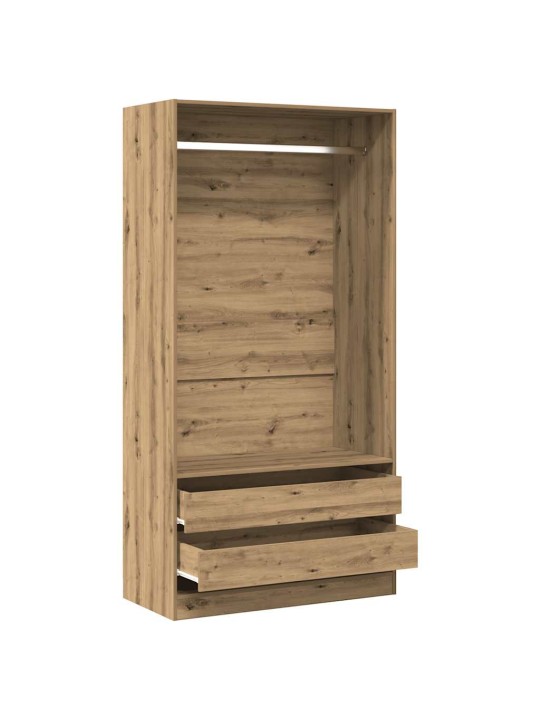 Riidekapp käsitööline tamm 100x50x200 cm tehnopuit