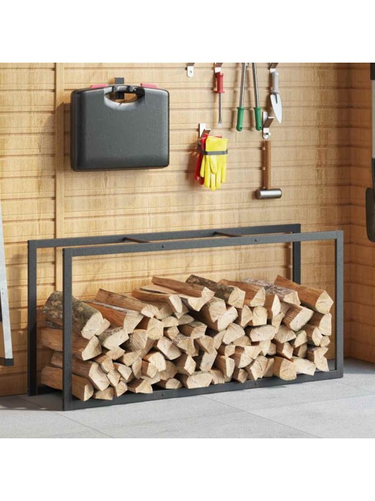 KÜTTEPUUDE REST, MUST, 55X30X116 CM, TERAS