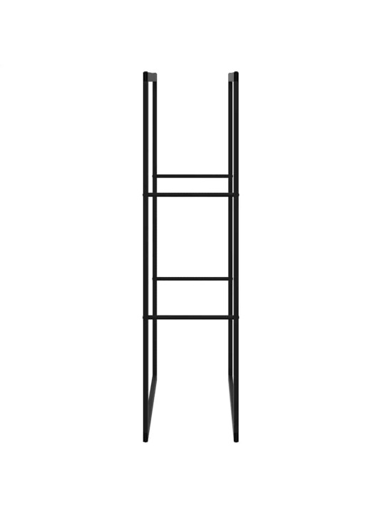 KÜTTEPUUDE REST, MUST, 55X30X116 CM, TERAS