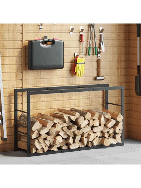KÜTTEPUUDE REST, MUST, 110X30X61 CM, TERAS