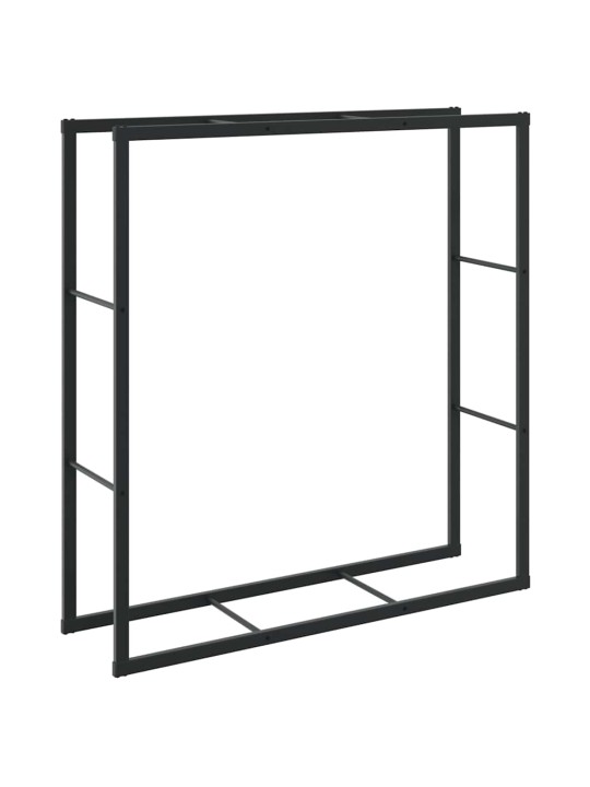 KÜTTEPUUDE REST, MUST, 110X30X116 CM, TERAS