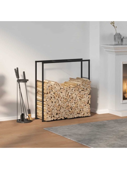 KÜTTEPUUDE REST, MUST, 110X30X116 CM, TERAS