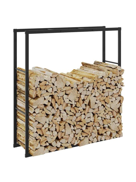 KÜTTEPUUDE REST, MUST, 110X30X116 CM, TERAS