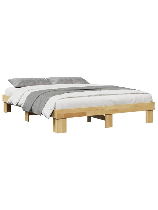 VOODIRAAM ILMA MADRATSITA 150X200 CM TÄISPUIDUST TAMM