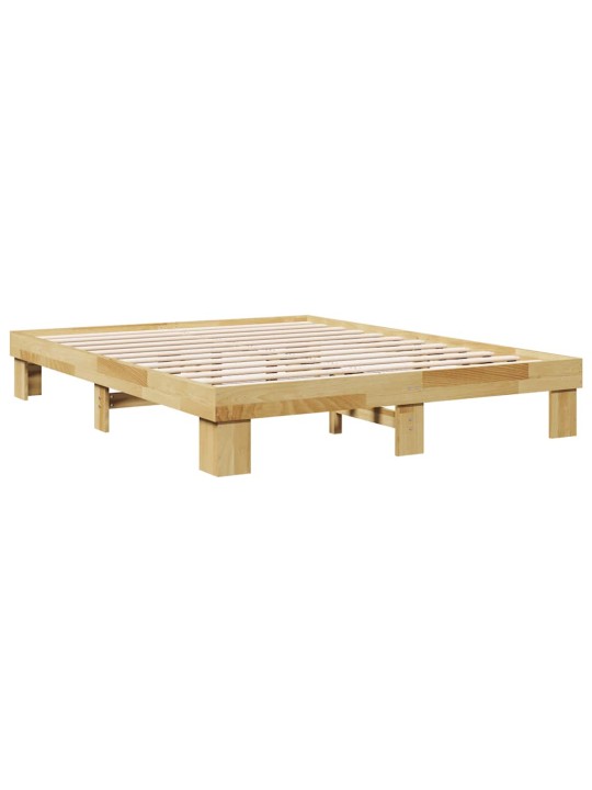 VOODIRAAM ILMA MADRATSITA 150X200 CM TÄISPUIDUST TAMM