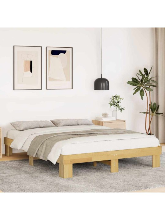 VOODIRAAM ILMA MADRATSITA 150X200 CM TÄISPUIDUST TAMM