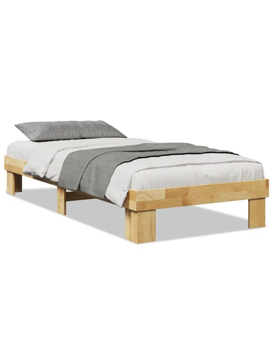 VOODIRAAM ILMA MADRATSITA 75X190 CM TÄISPUIDUST TAMM