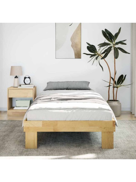 VOODIRAAM ILMA MADRATSITA 75X190 CM TÄISPUIDUST TAMM