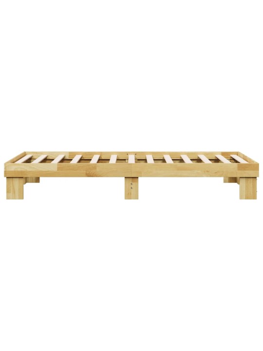 VOODIRAAM ILMA MADRATSITA 75X190 CM TÄISPUIDUST TAMM