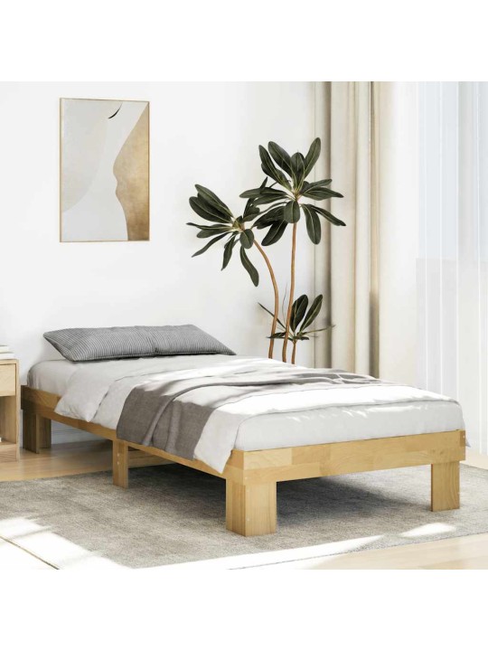 VOODIRAAM ILMA MADRATSITA 75X190 CM TÄISPUIDUST TAMM