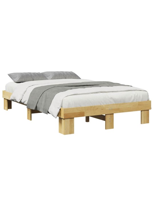 VOODIRAAM ILMA MADRATSITA 120X190 CM TÄISPUIDUST TAMM
