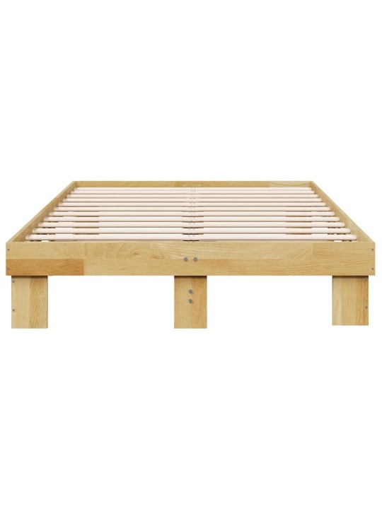 VOODIRAAM ILMA MADRATSITA 120X190 CM TÄISPUIDUST TAMM