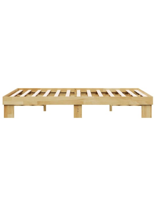 VOODIRAAM ILMA MADRATSITA 120X190 CM TÄISPUIDUST TAMM