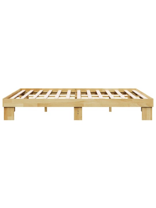 VOODIRAAM ILMA MADRATSITA 135X190 CM TÄISPUIDUST TAMM
