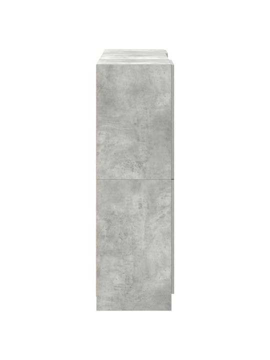 3-osaline köögimööbli komplekt, betoonhall, tehispuit