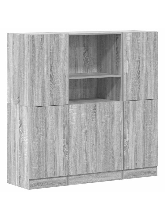 3-osaline vannitoakappide komplekt, hall sonoma tamm, tehispuit