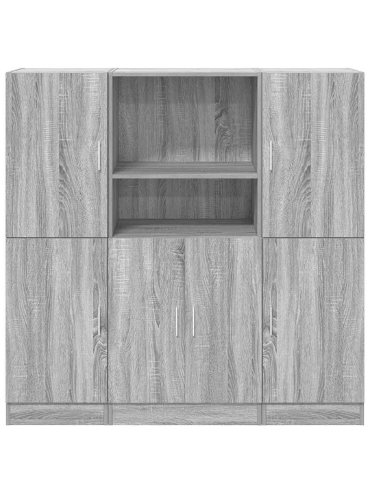 3-osaline vannitoakappide komplekt, hall sonoma tamm, tehispuit