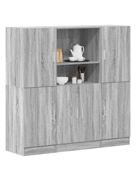 3-osaline vannitoakappide komplekt, hall sonoma tamm, tehispuit