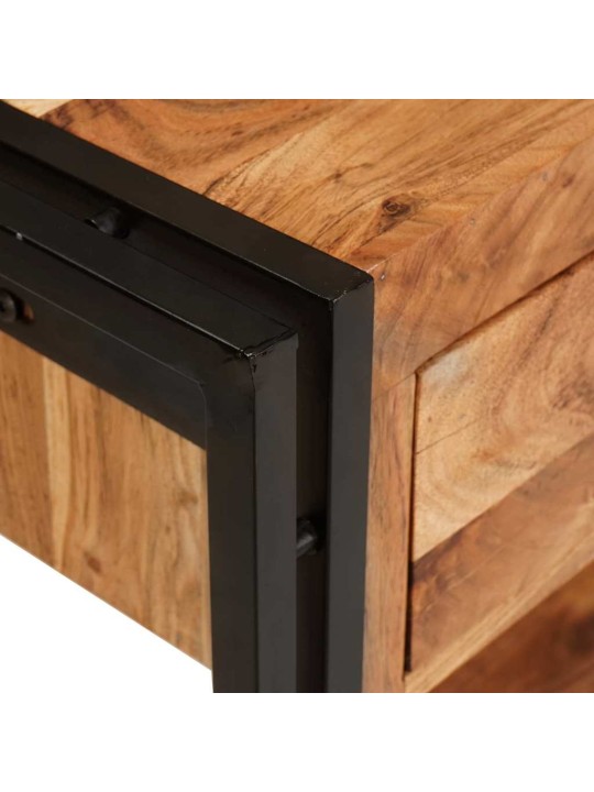 Konsoollauad sahtliga 2 tk pruun 200 x 33 x 75 cm akaatsiapuit
