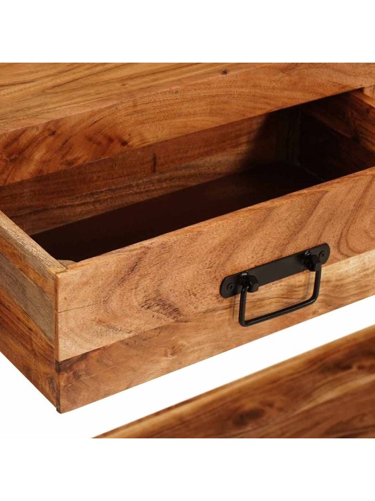 Konsoollauad sahtliga 2 tk pruun 200 x 33 x 75 cm akaatsiapuit