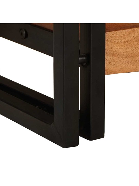 Konsoollauad sahtliga 2 tk pruun 200 x 33 x 75 cm akaatsiapuit