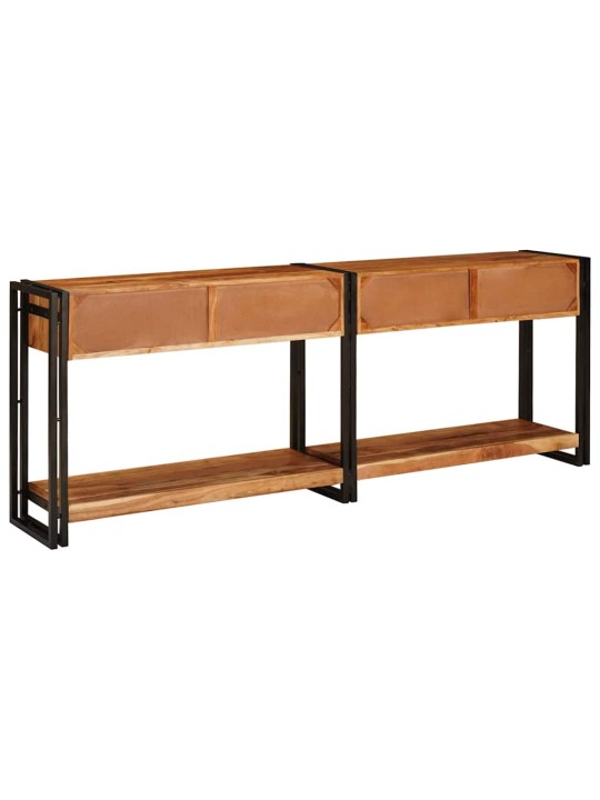 Konsoollauad sahtliga 2 tk pruun 200 x 33 x 75 cm akaatsiapuit