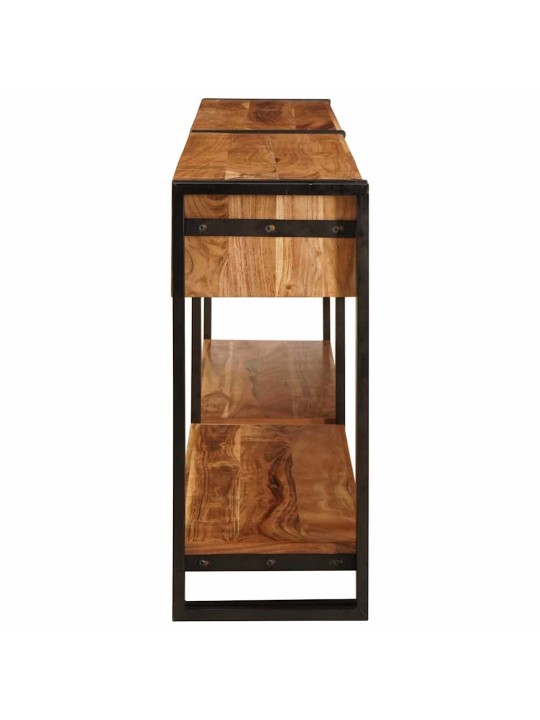 Konsoollauad sahtliga 2 tk pruun 200 x 33 x 75 cm akaatsiapuit