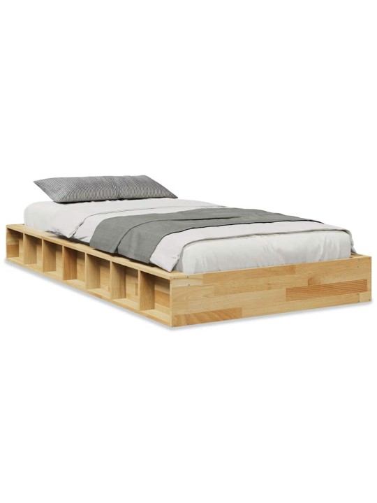 VOODIRAAM ILMA MADRATSITA 90X200 CM TÄISPUIDUST TAMM