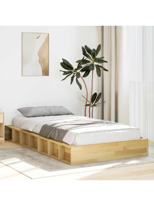 VOODIRAAM ILMA MADRATSITA 90X200 CM TÄISPUIDUST TAMM