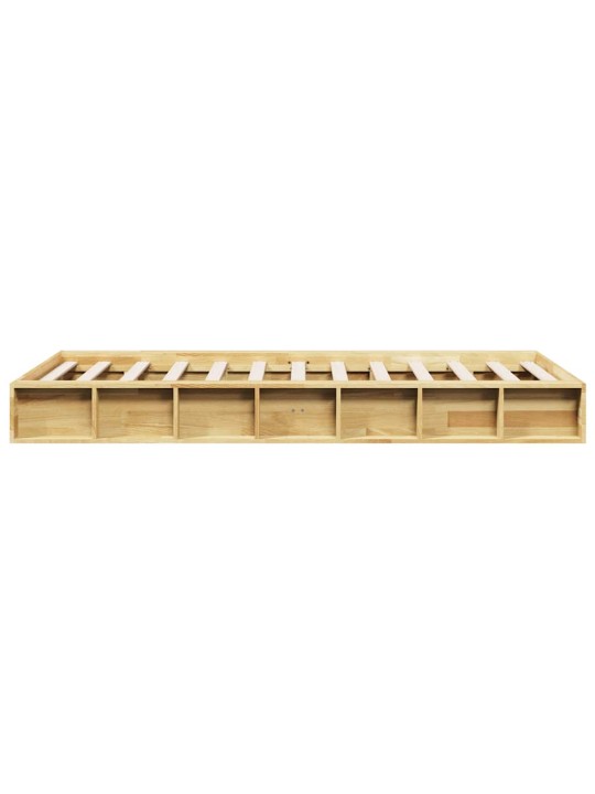 VOODIRAAM ILMA MADRATSITA 75X190 CM TÄISPUIDUST TAMM