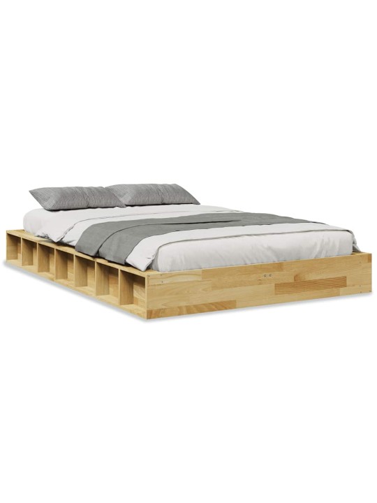 VOODIRAAM ILMA MADRATSITA 120X190 CM TÄISPUIDUST TAMM