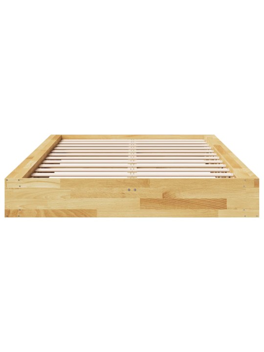 VOODIRAAM ILMA MADRATSITA 120X190 CM TÄISPUIDUST TAMM