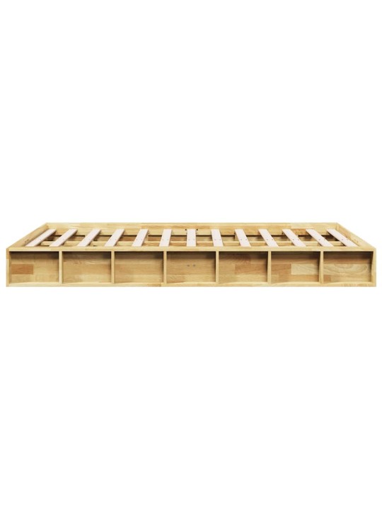 VOODIRAAM ILMA MADRATSITA 120X190 CM TÄISPUIDUST TAMM