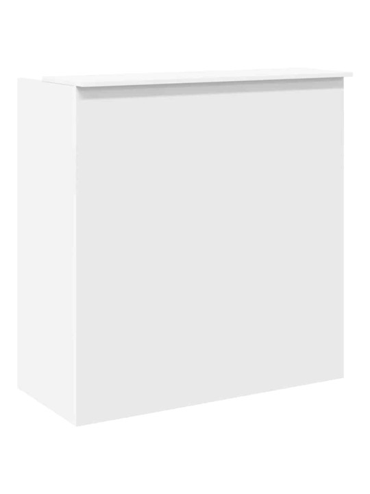 Vastuvõtulaud, valge, 100x50x103,5 cm, tehispuit