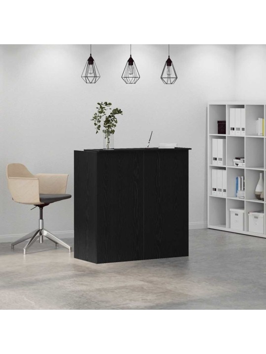 Vastuvõtulaud, must tamm, 100x50x103,5 cm, tehispuit