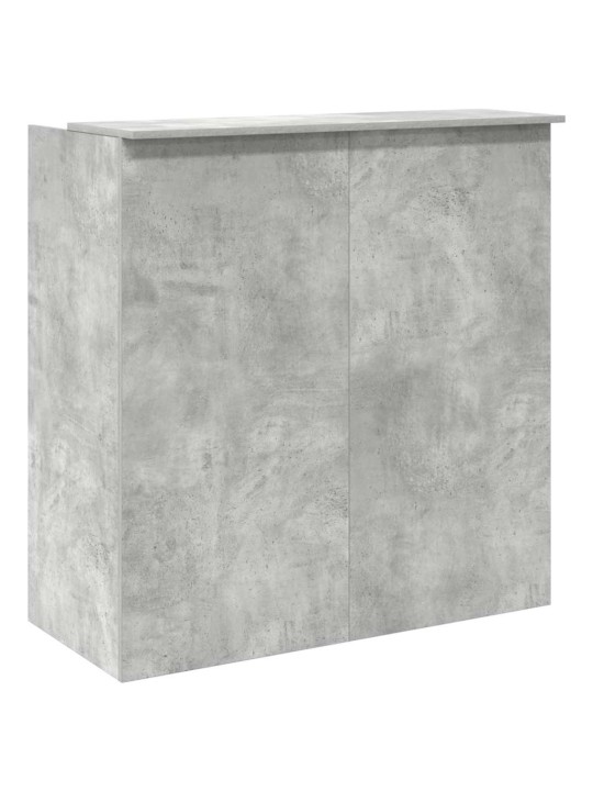 Vastuvõtulaud, betoonhall, 100x50x103,5 cm, tehispuit