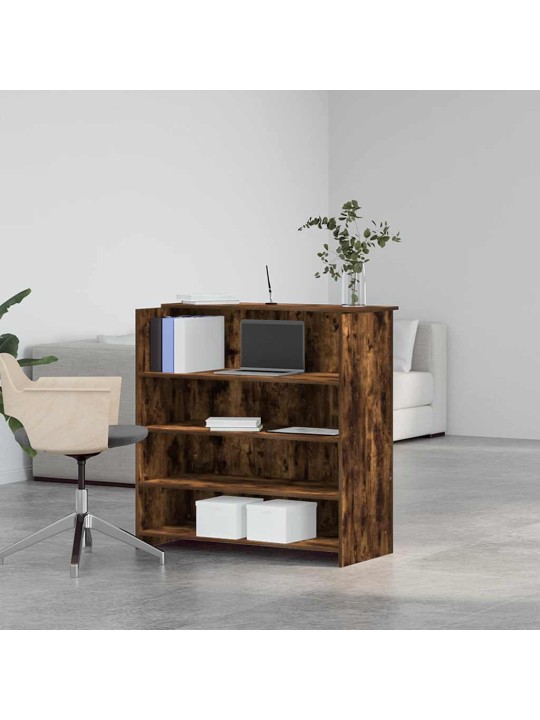 Vastuvõtulaud, suitsutatud tamm, 100x50x103,5 cm, tehispuit