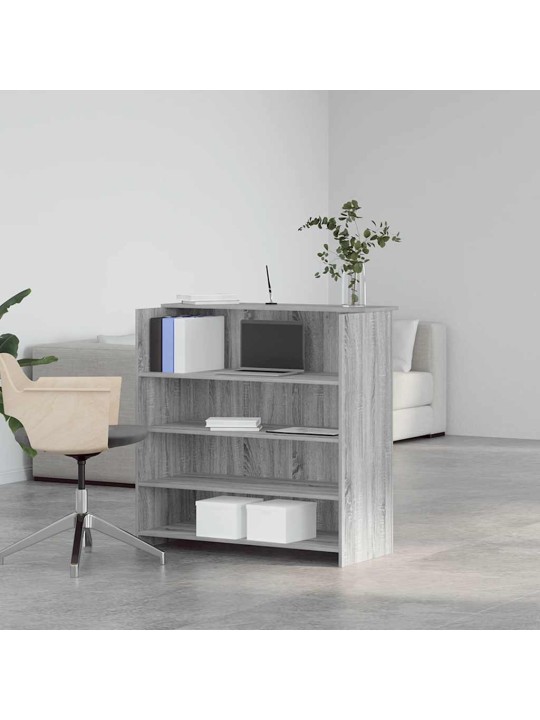 Vastuvõtulaud, hall sonoma tamm, 100x50x103,5 cm, tehispuit