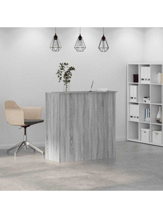 Vastuvõtulaud, hall sonoma tamm, 100x50x103,5 cm, tehispuit