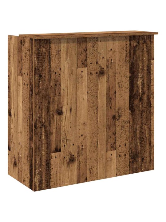 Vastuvõtulaud, vana puit, 100x50x103,5 cm, tehispuit