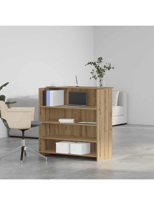 Vastuvõtulaud, käsitöötamm, 100x50x103,5 cm, tehispuit