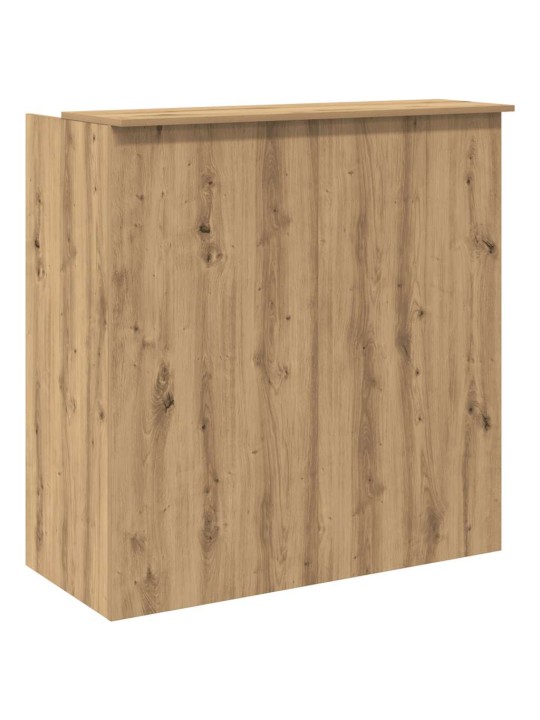 Vastuvõtulaud, käsitöötamm, 100x50x103,5 cm, tehispuit