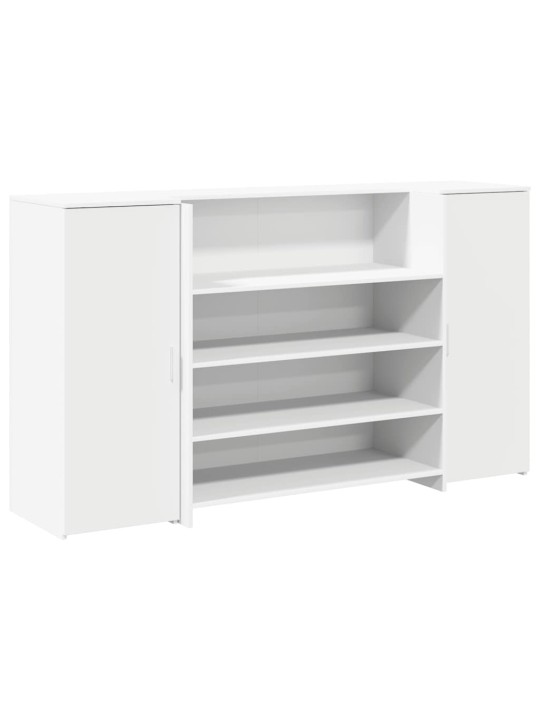 Vastuvõtulaud valge 180x50x103,5 cm engineered wood