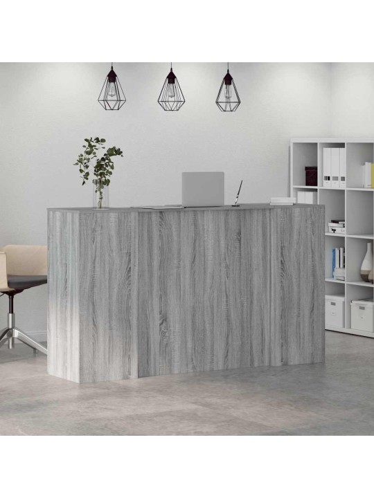 Vastuvõtulaud, hall sonoma tamm, 180x50x103,5 cm, tehispuit