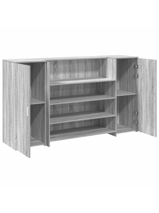 Vastuvõtulaud, hall sonoma tamm, 180x50x103,5 cm, tehispuit