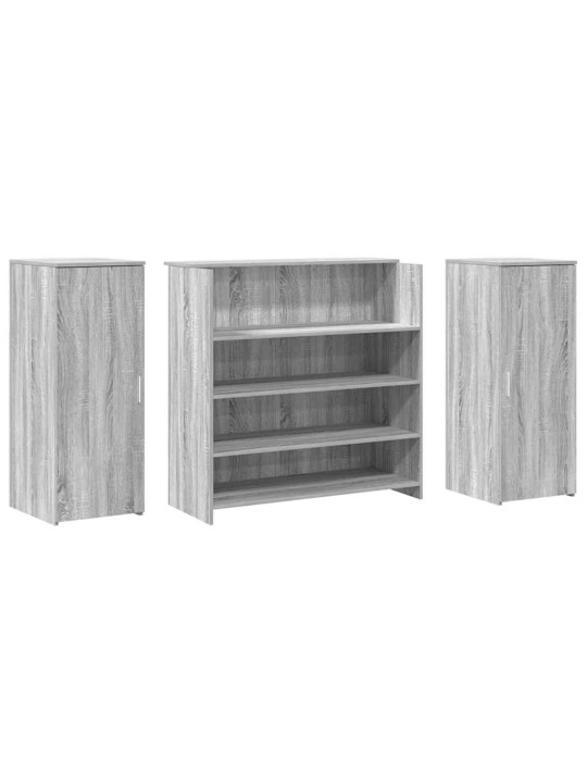 Vastuvõtulaud, hall sonoma tamm, 180x50x103,5 cm, tehispuit
