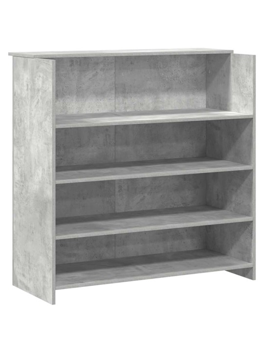 Vastuvõtulaud, betoonhall, 200x50x103,5 cm, tehispuit